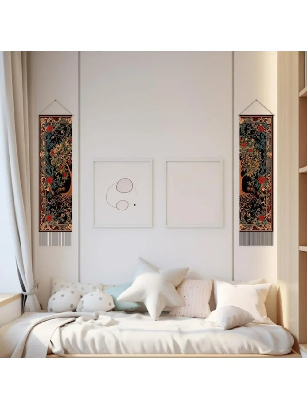 2pc Tree of Life Tapestry Wall Art - Boho Decor for Bedroom & Living Room